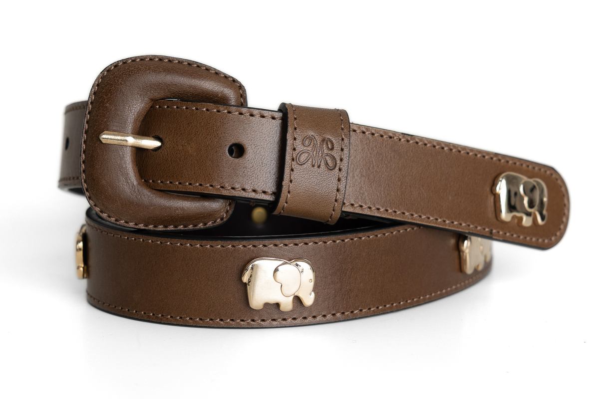 Safari Belt – Leather-Covered Buckle – MOMS GOODS
