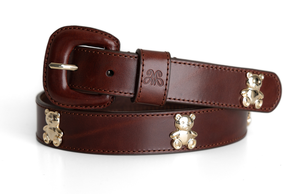 Teddy Belt – Leather-Covered Buckle – MOMS GOODS display picture 2