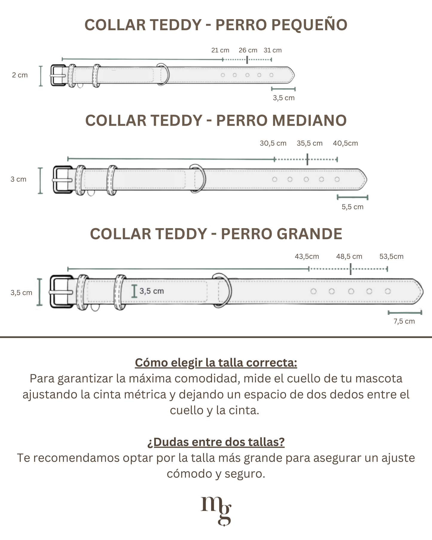 COLLAR TEDDY