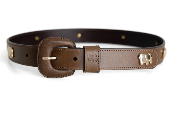 Safari Belt – Leather-Covered Buckle – MOMS GOODS